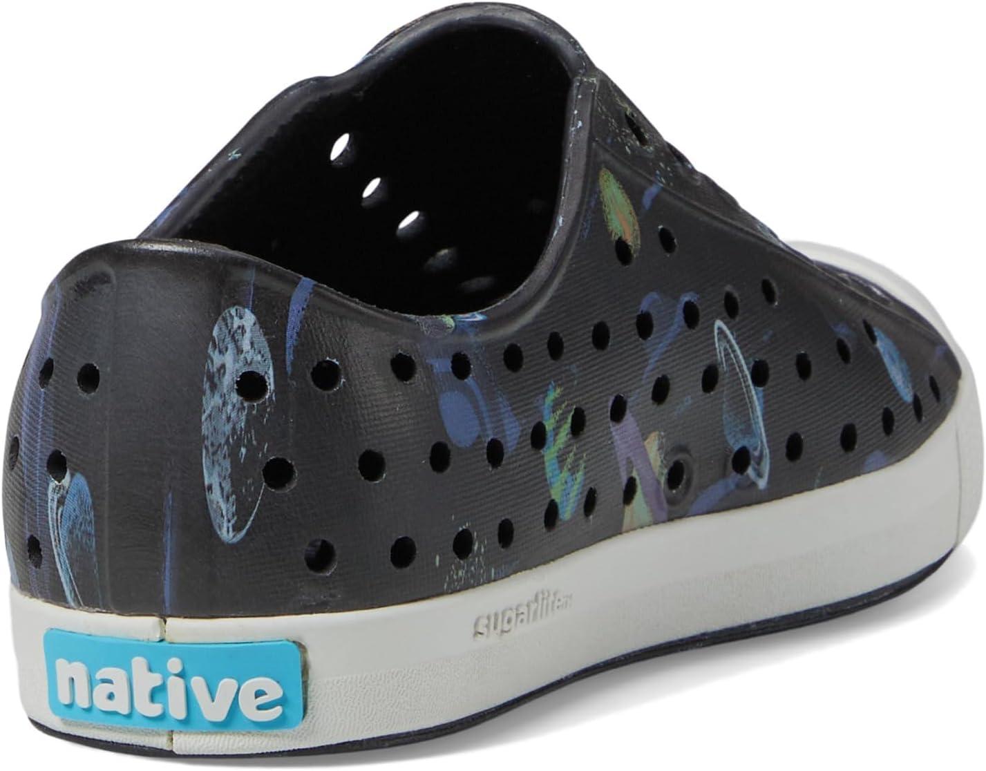image:imageNative Shoes UnisexKids Jefferson Print SneakersJiffy BlackShell WhiteUp in Space