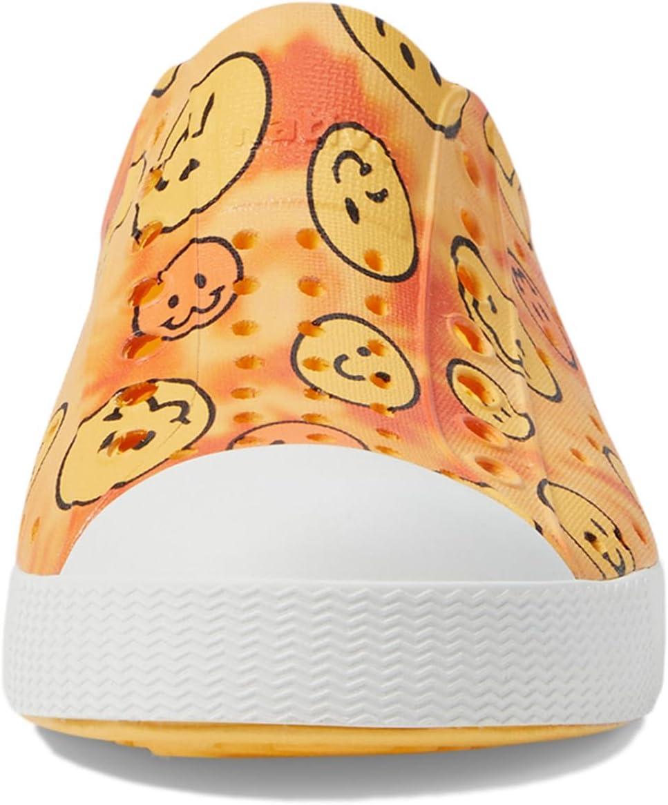 image:imageNative Shoes UnisexKids Jefferson Print SneakersPineapple YellowShell WhiteHappy Tiedye