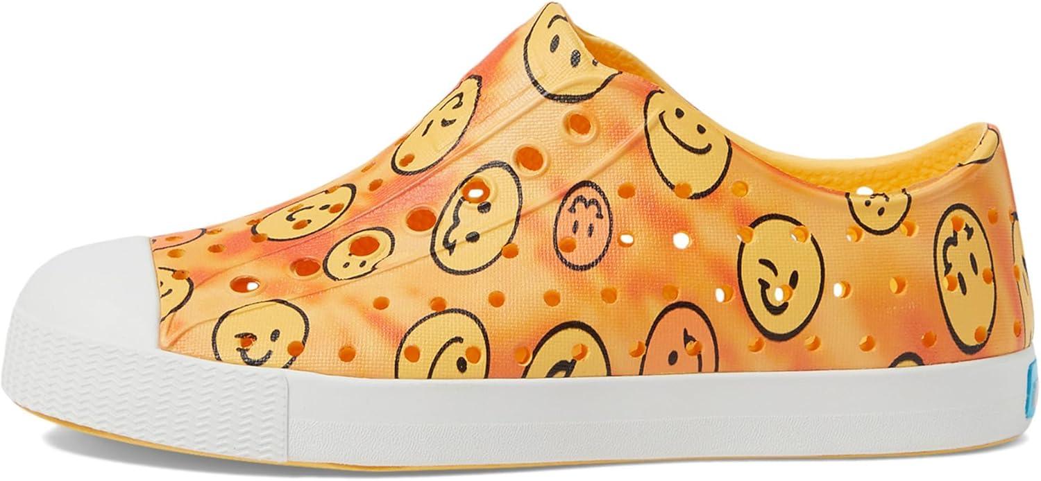 image:imageNative Shoes UnisexKids Jefferson Print SneakersPineapple YellowShell WhiteHappy Tiedye