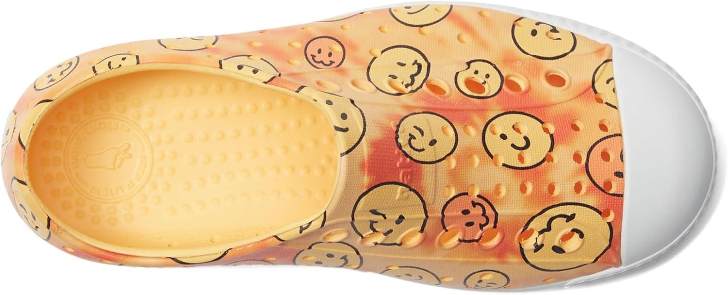 image:imageNative Shoes UnisexKids Jefferson Print SneakersPineapple YellowShell WhiteHappy Tiedye