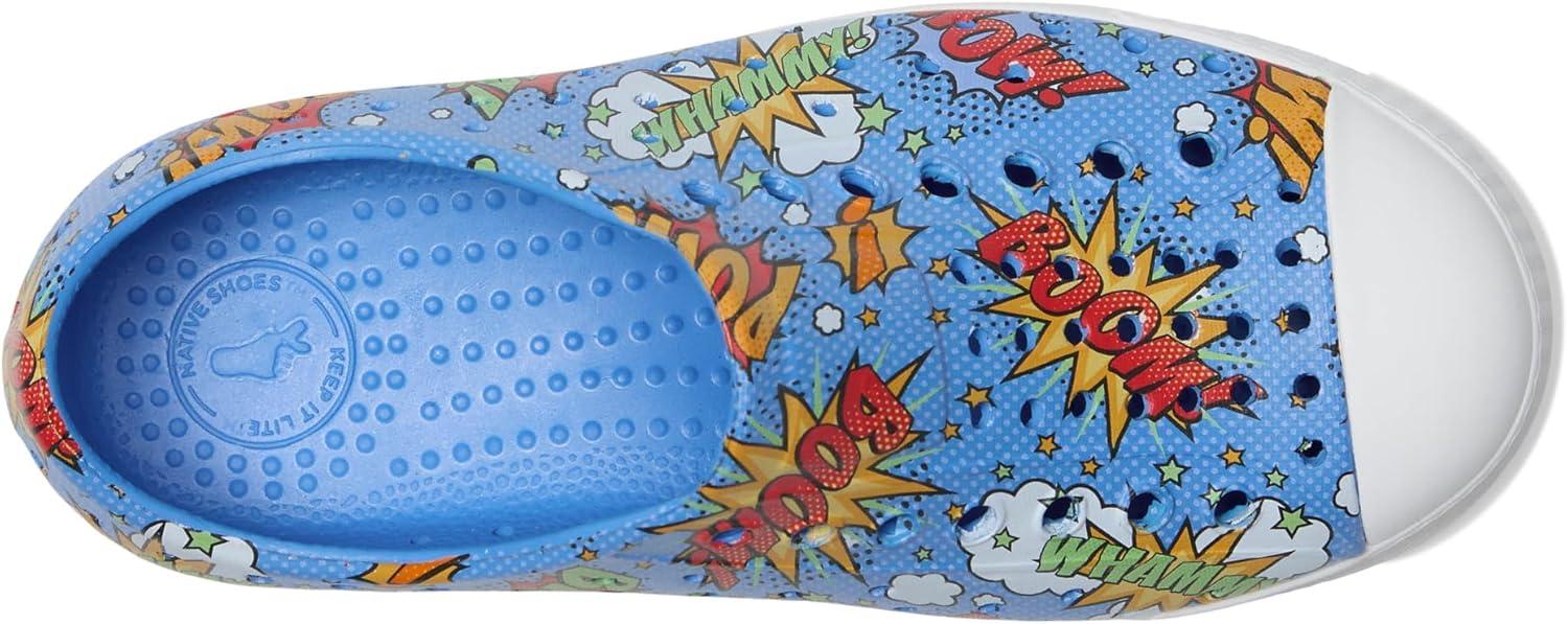 image:imageNative Shoes UnisexKids Jefferson Print SneakersResting BlueShell WhiteBoom Pow