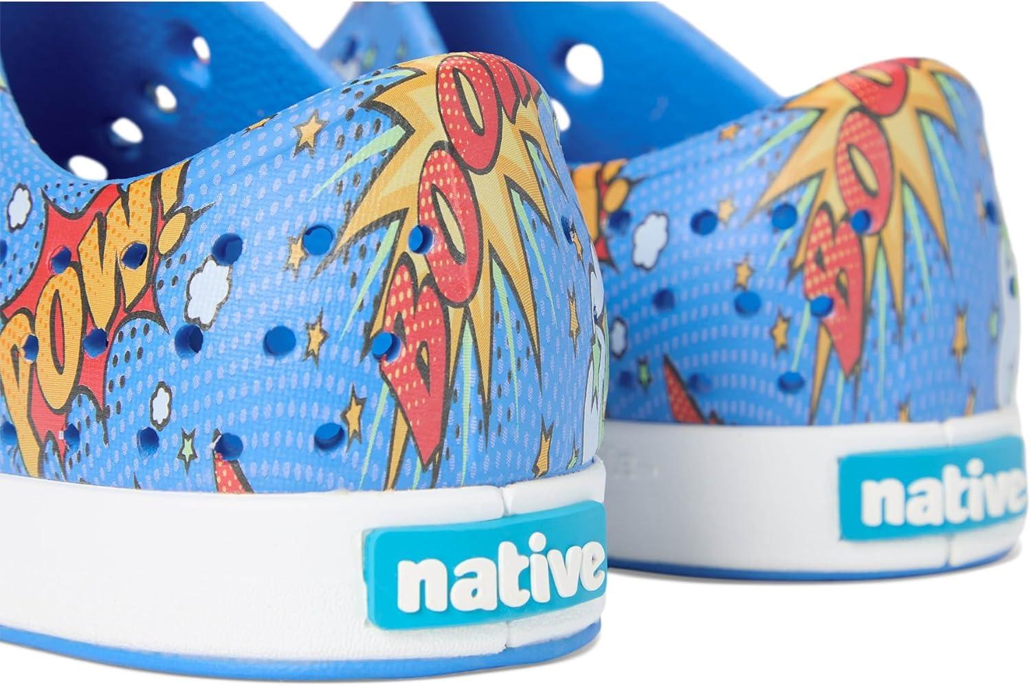 image:imageNative Shoes UnisexKids Jefferson Print SneakersResting BlueShell WhiteBoom Pow