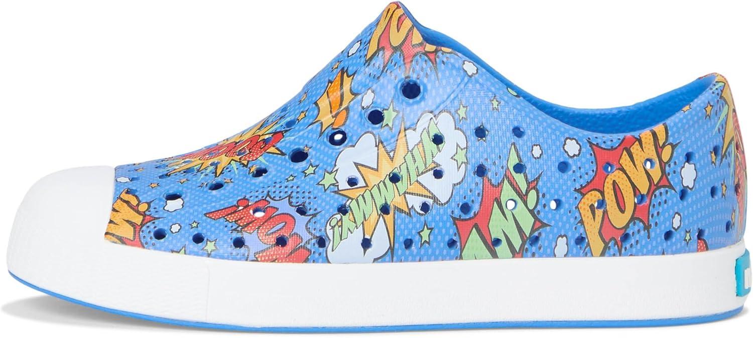 image:imageNative Shoes UnisexKids Jefferson Print SneakersResting BlueShell WhiteBoom Pow
