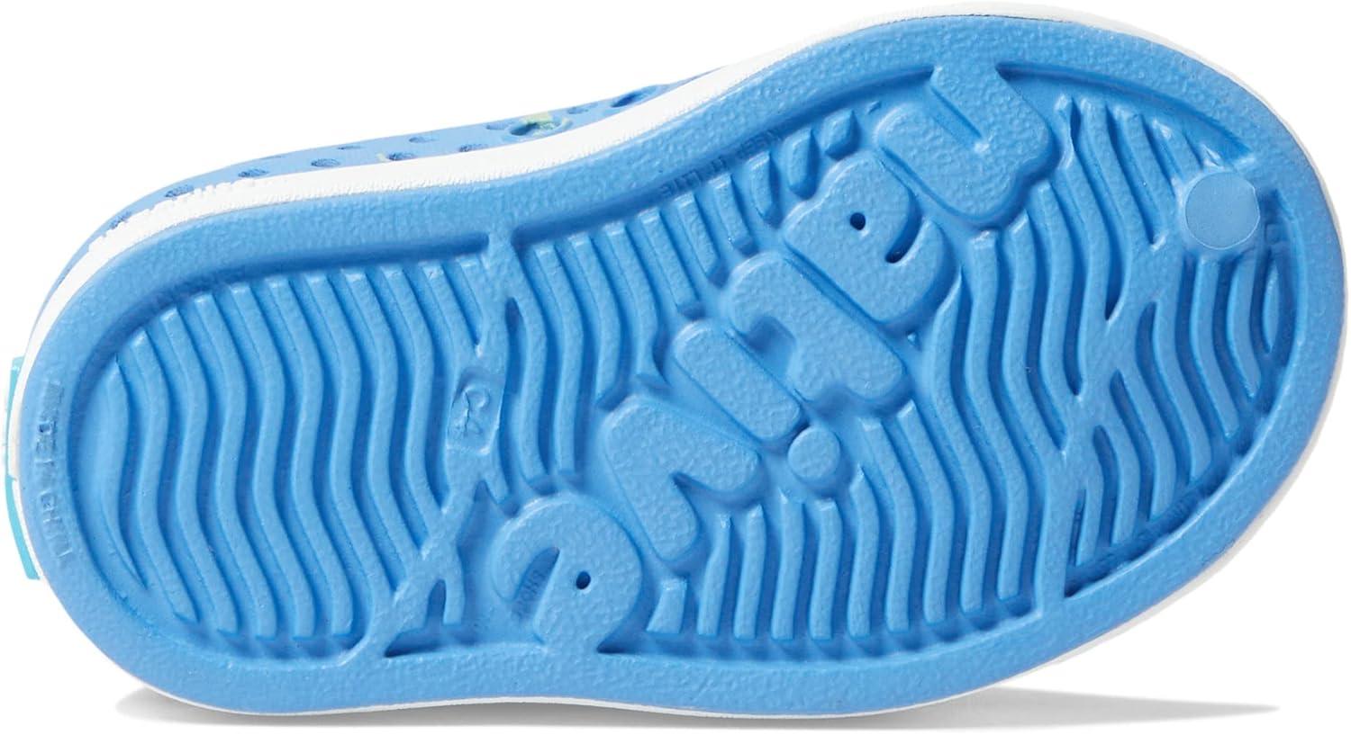 image:imageNative Shoes UnisexKids Jefferson Print SneakersResting BlueShell WhiteCelery Lightning