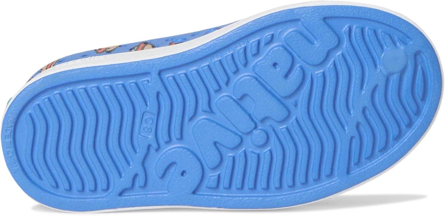 image:imageNative Shoes UnisexKids Jefferson Print SneakersResting BlueShell WhiteHot Dogs