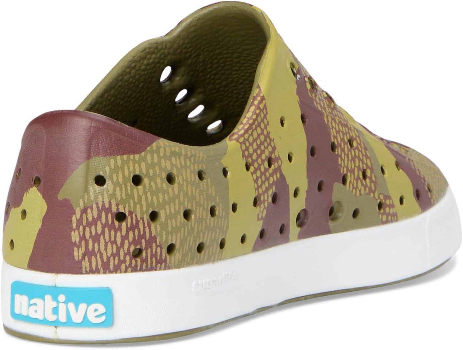 image:imageNative Shoes UnisexKids Jefferson Print SneakersRookie GreenShell WhiteBitter Seaweed Camo
