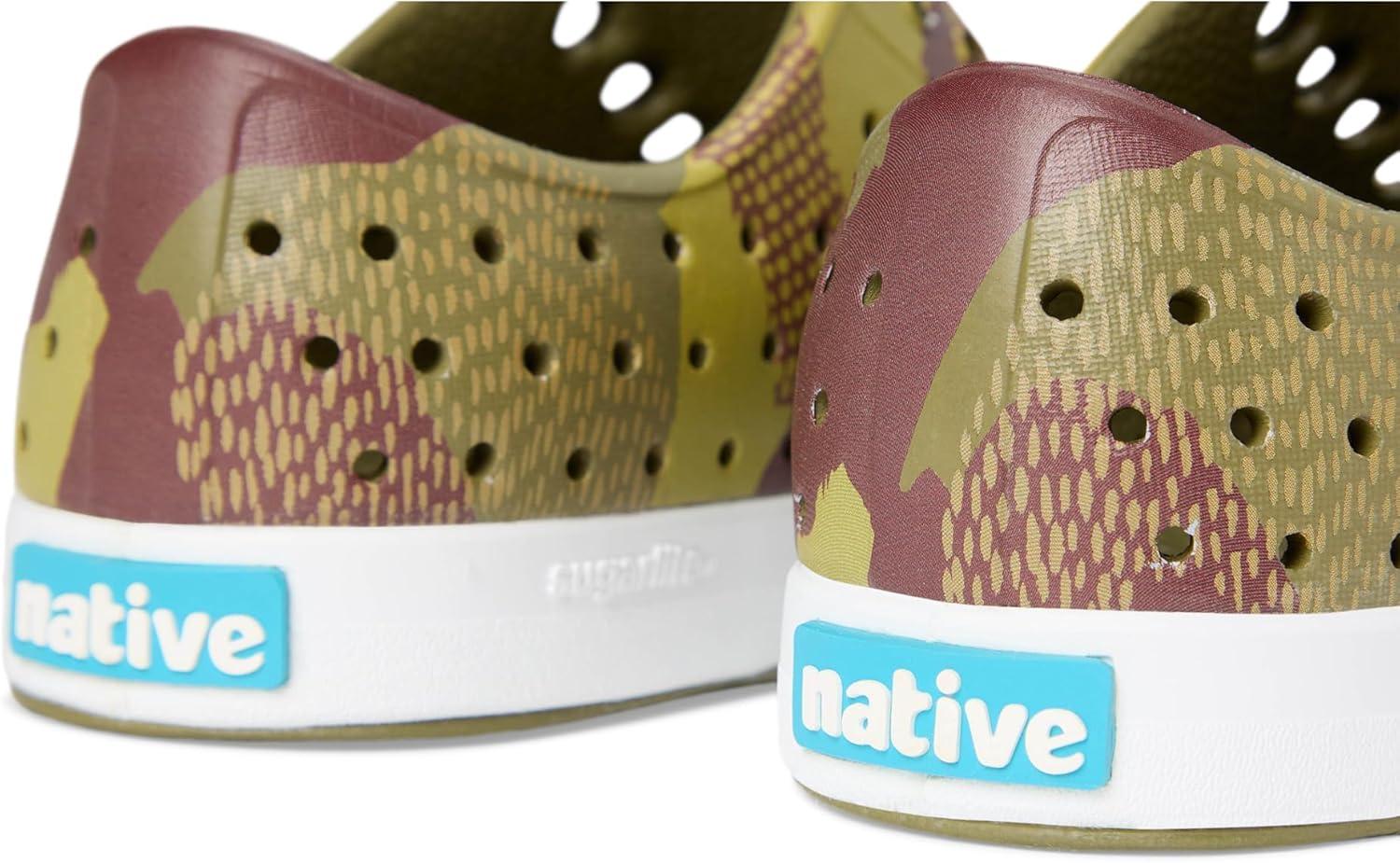 image:imageNative Shoes UnisexKids Jefferson Print SneakersRookie GreenShell WhiteBitter Seaweed Camo