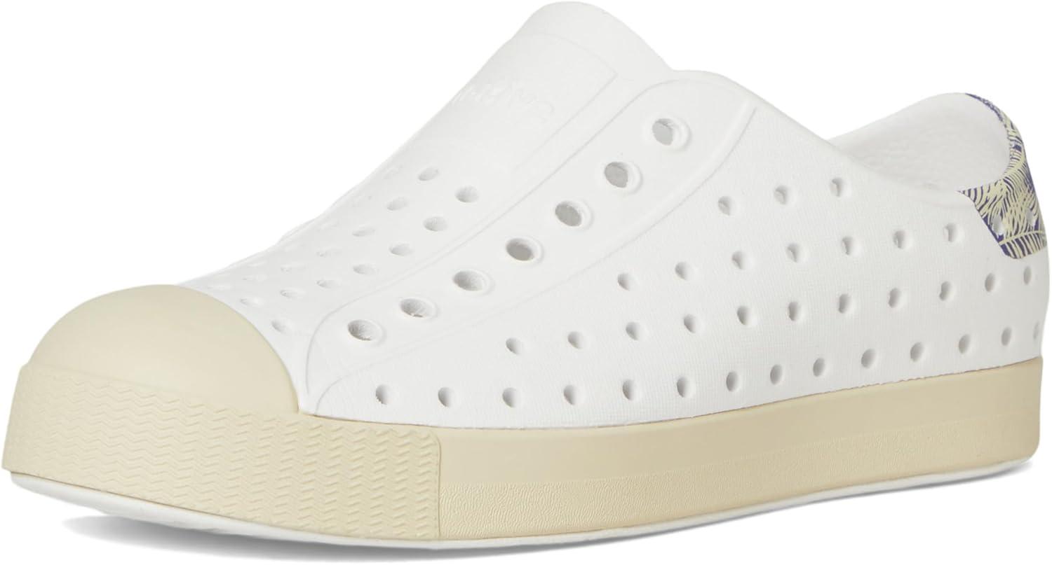 image:imageNative Shoes UnisexKids Jefferson Print SneakersShell WhiteBone WhiteInk Palm Block