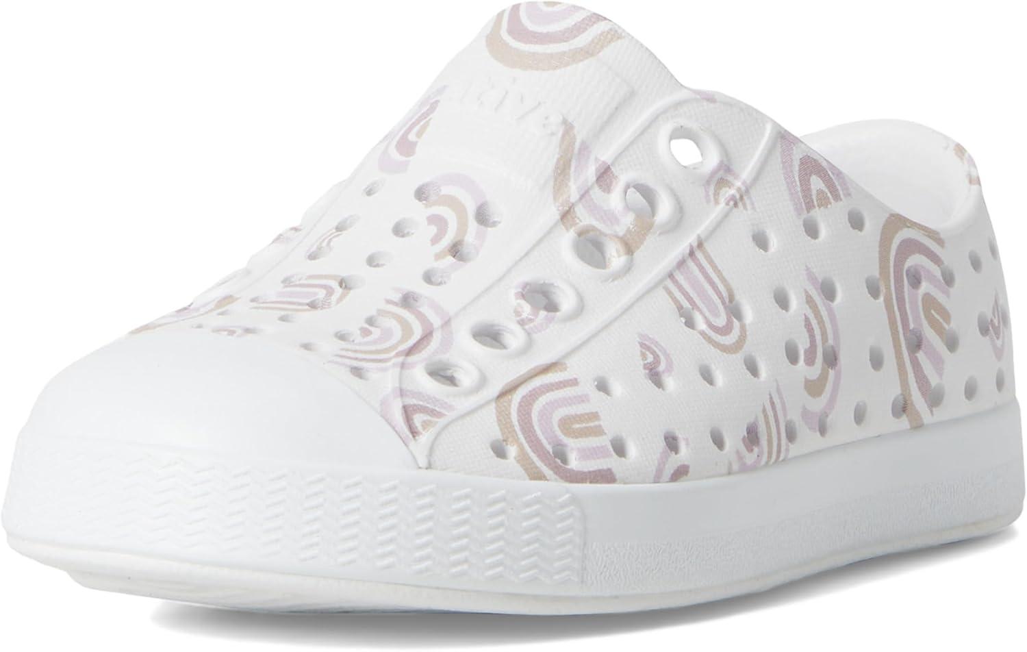 image:imageNative Shoes UnisexKids Jefferson Print SneakersShell WhiteShell WhiteBarely Flax Rainbow