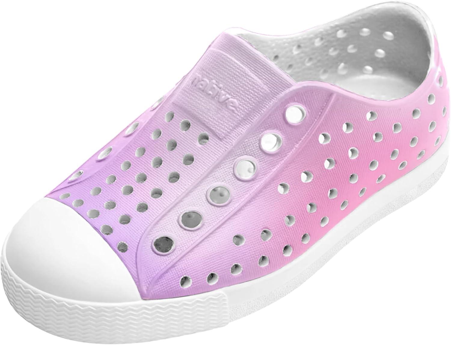 image:imageNative Shoes UnisexKids Jefferson Print SneakersShell WhiteShell WhiteBarely Taro Blur