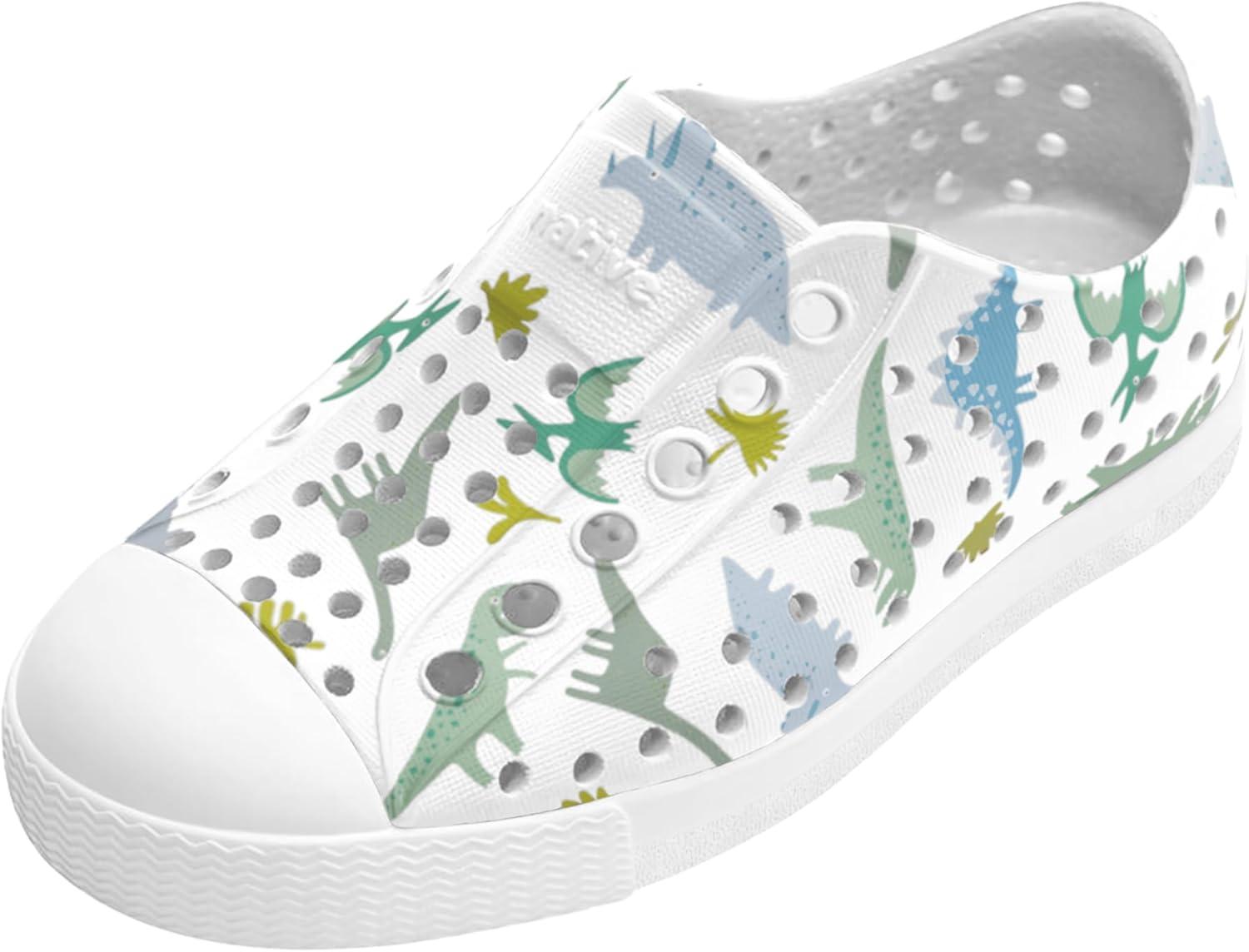 image:imageNative Shoes UnisexKids Jefferson Print SneakersShell WhiteShell WhiteFlux Alpine Dino