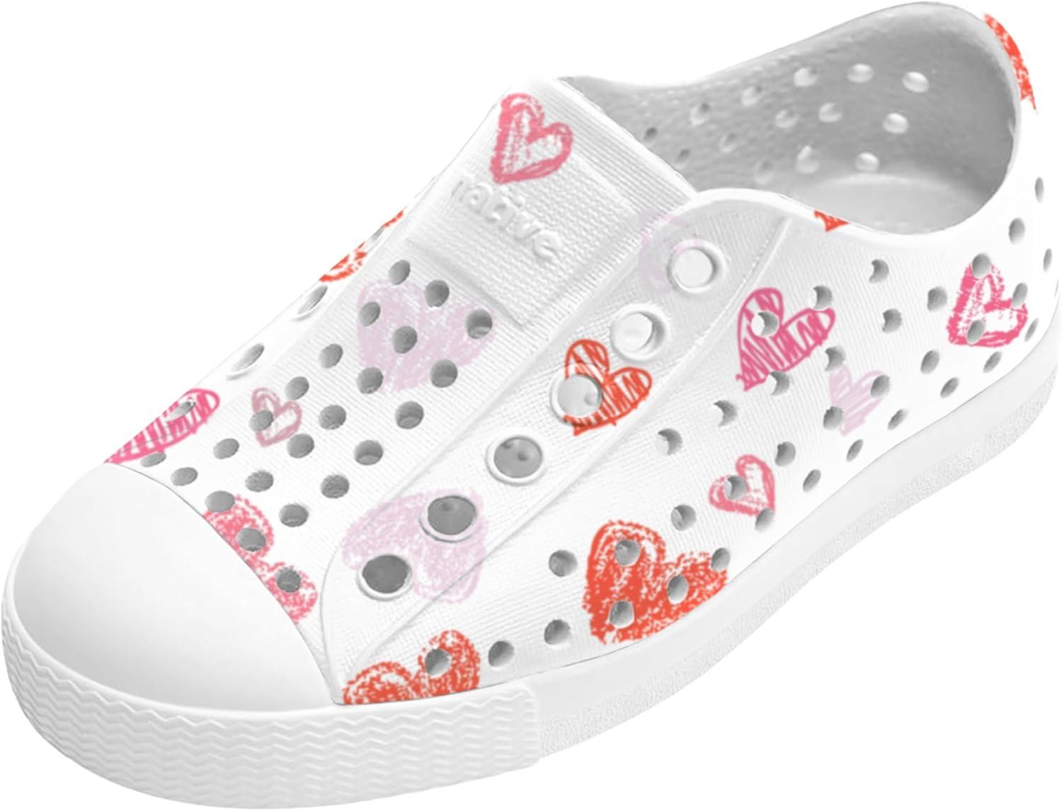 image:imageNative Shoes UnisexKids Jefferson Print SneakersShell WhiteShell WhiteHeart Graffiti