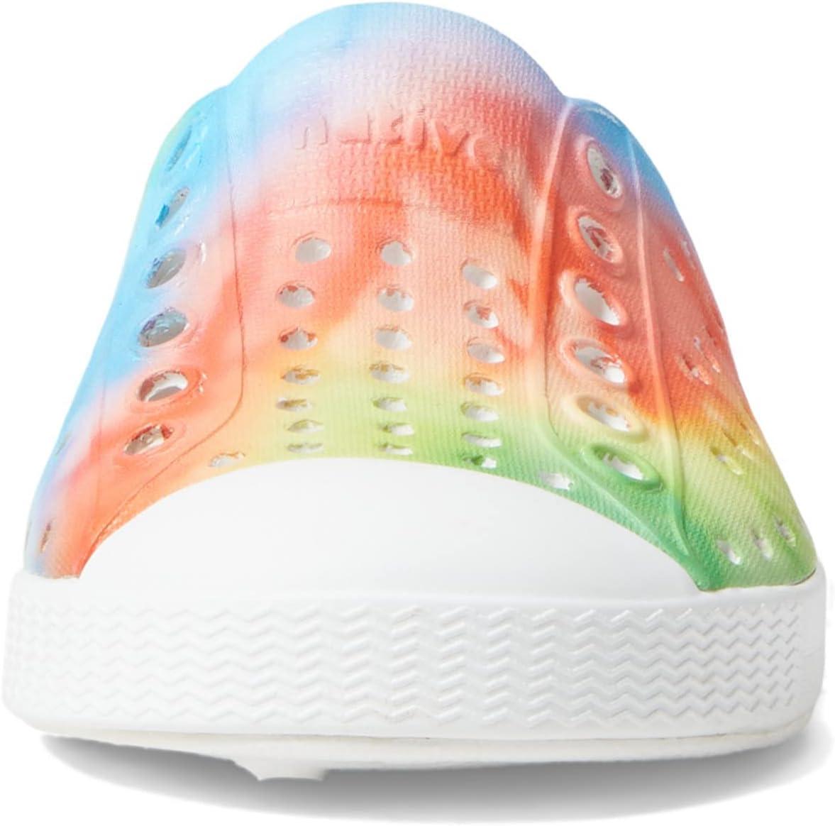 image:imageNative Shoes UnisexKids Jefferson Print SneakersShell WhiteShell WhiteRainbow Tiedye