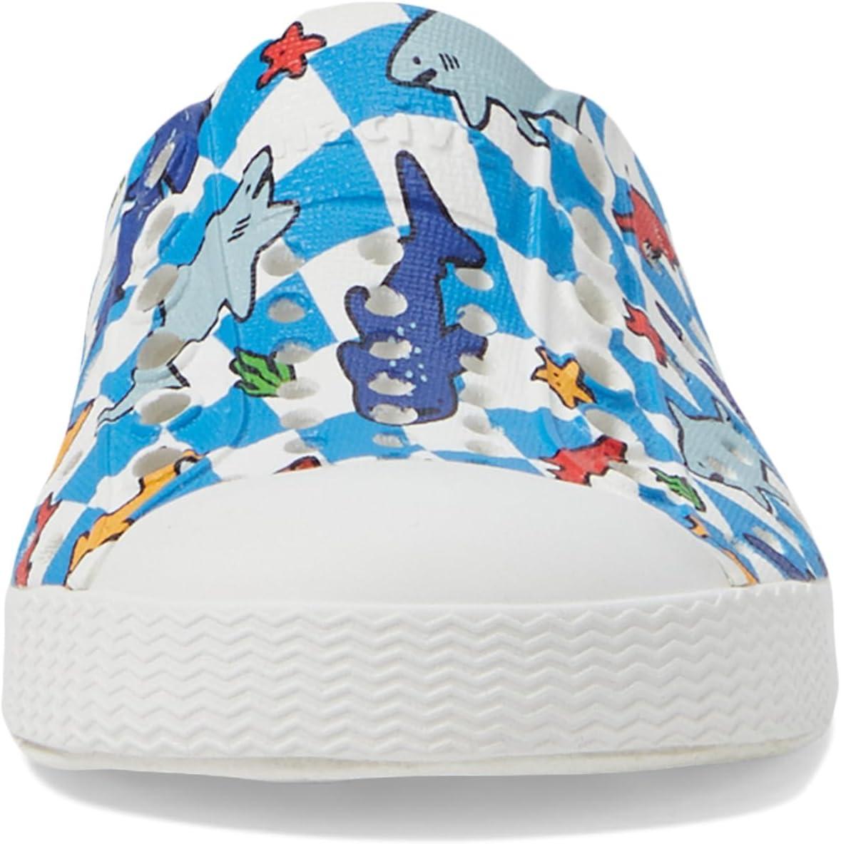 image:imageNative Shoes UnisexKids Jefferson Print SneakersShell WhiteShell WhiteShark Grid