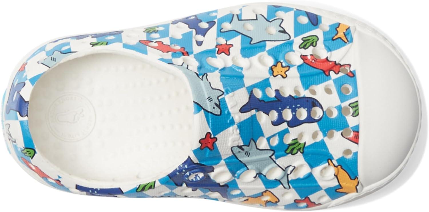 image:imageNative Shoes UnisexKids Jefferson Print SneakersShell WhiteShell WhiteShark Grid