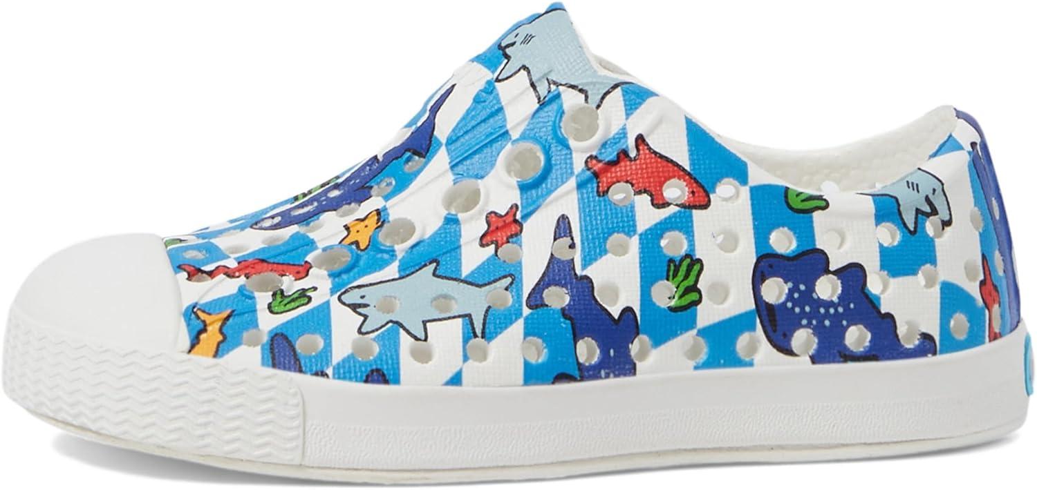 image:imageNative Shoes UnisexKids Jefferson Print SneakersShell WhiteShell WhiteShark Grid