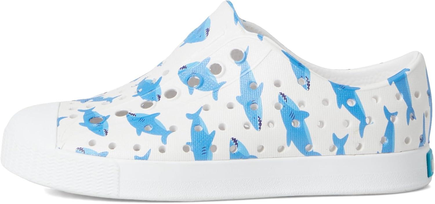 image:imageNative Shoes UnisexKids Jefferson Print SneakersShell WhiteShell WhiteSharks
