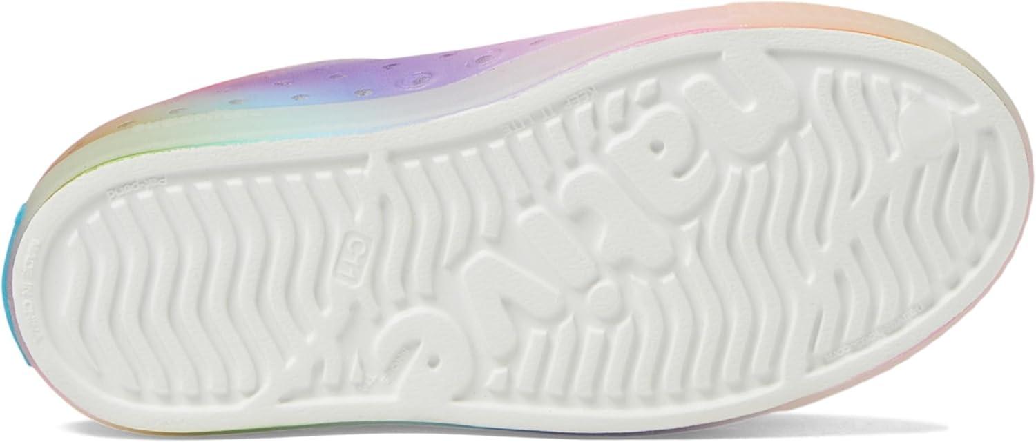 image:imageNative Shoes UnisexKids Jefferson Print SneakersShell WhiteTranslucentRainbow Blur
