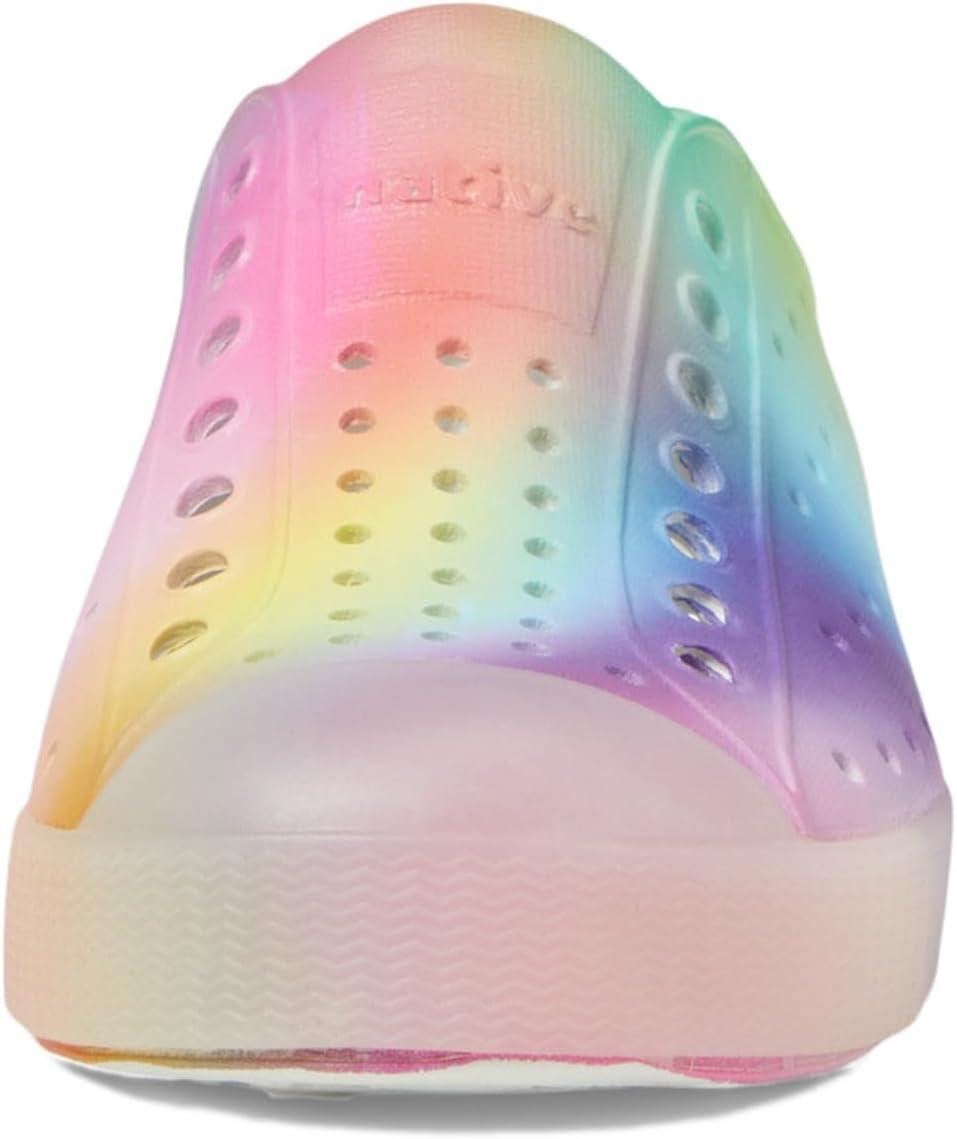 image:imageNative Shoes UnisexKids Jefferson Print SneakersShell WhiteTranslucentRainbow Blur