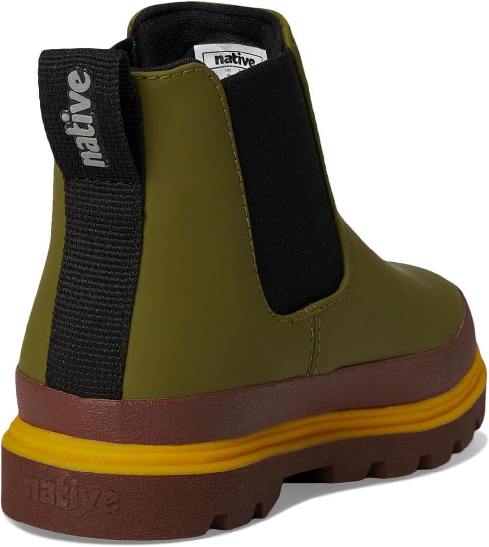 image:imageNative Shoes UnisexKids Kensington Chelsea BootRookie GreenBitter BrownWheat Yellow