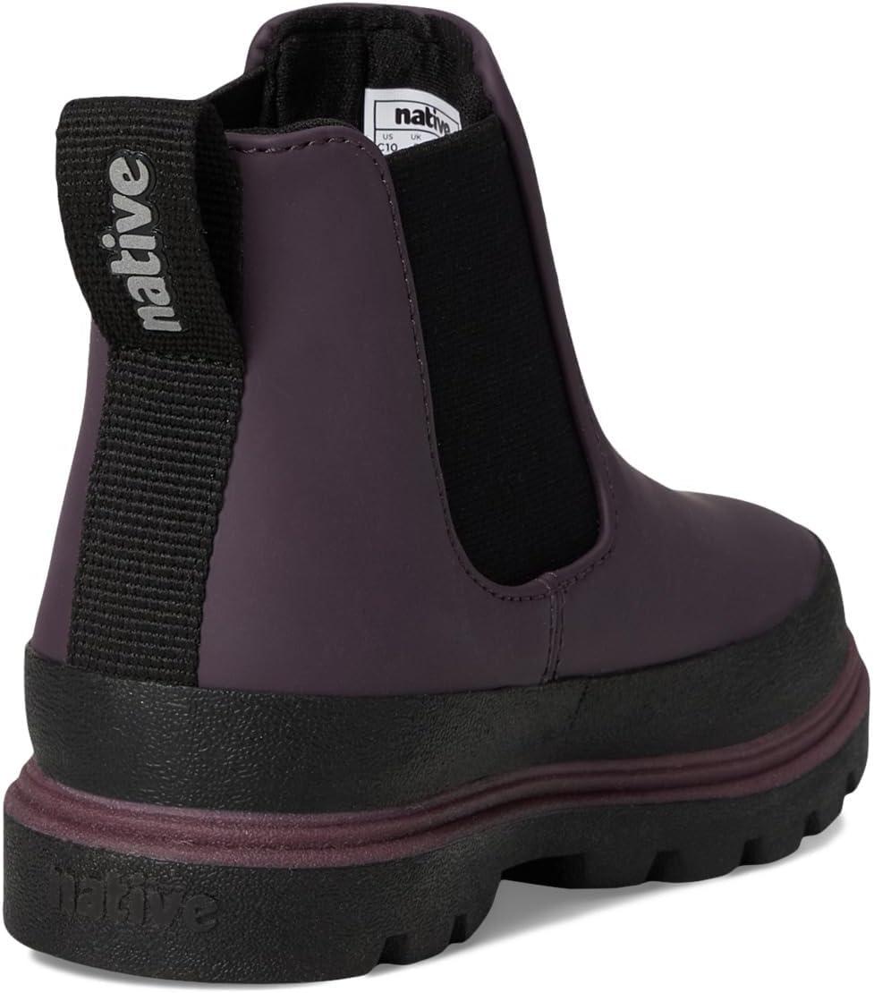 image:imageNative Shoes UnisexKids Kensington Chelsea BootVelvet PurpleJiffy BlackPlum Purple