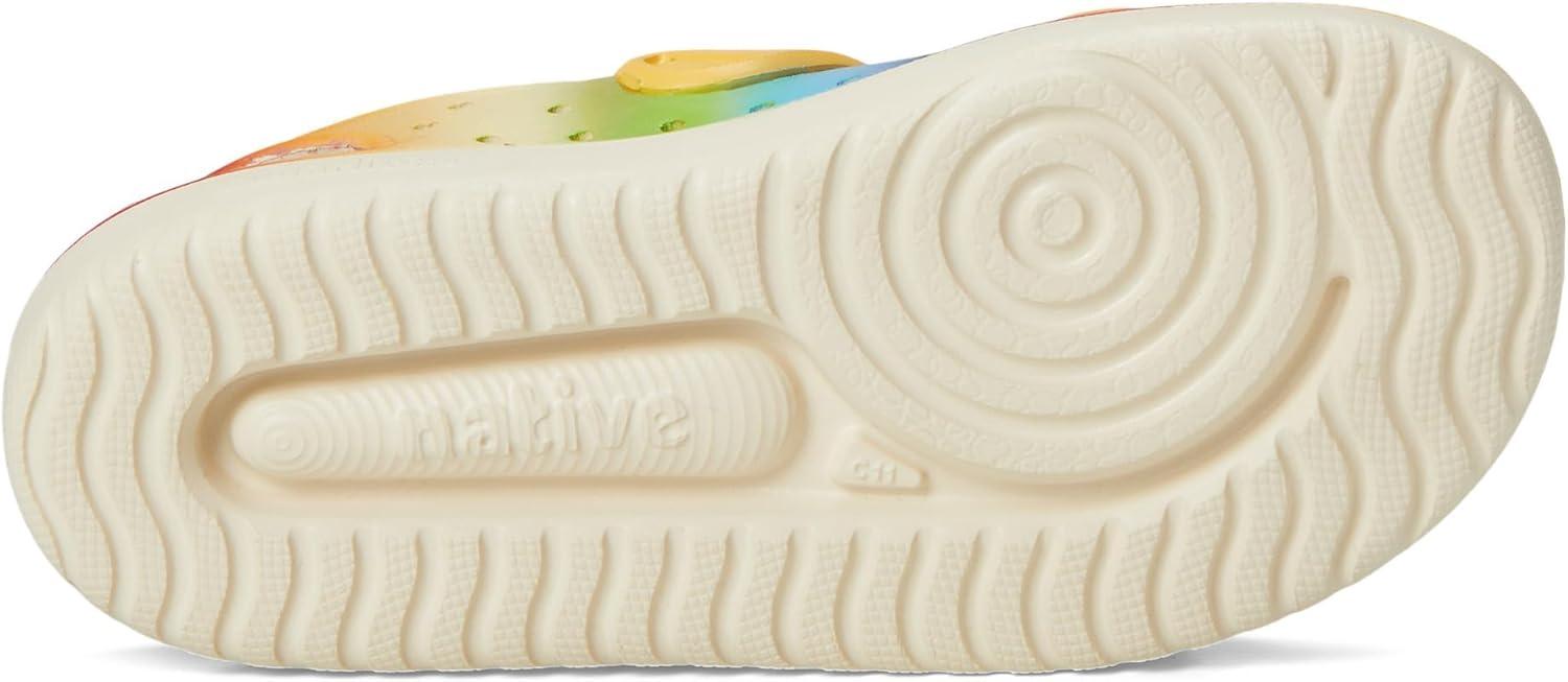 image:imageNative Shoes unisexchild Chase Little KidBig KidBone WhitePollen YellowRainbow Gradient