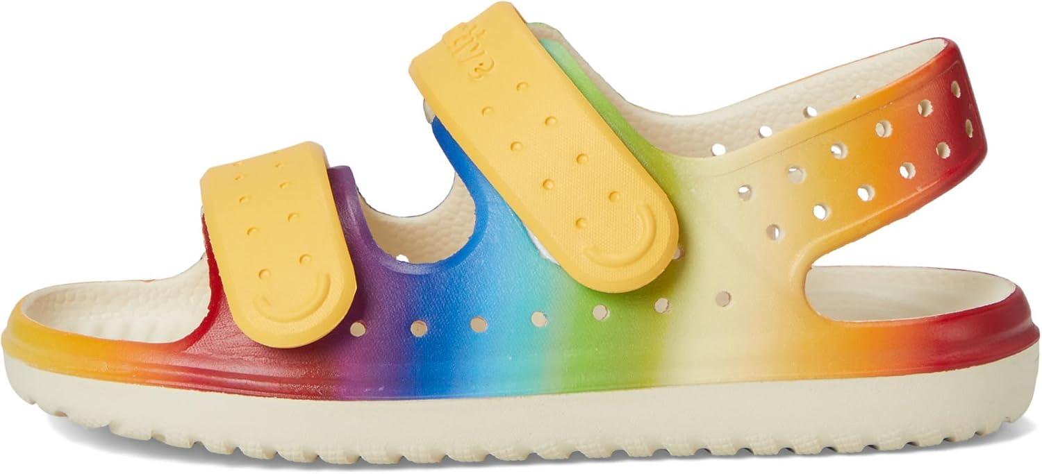 image:imageNative Shoes unisexchild Chase Little KidBig KidBone WhitePollen YellowRainbow Gradient