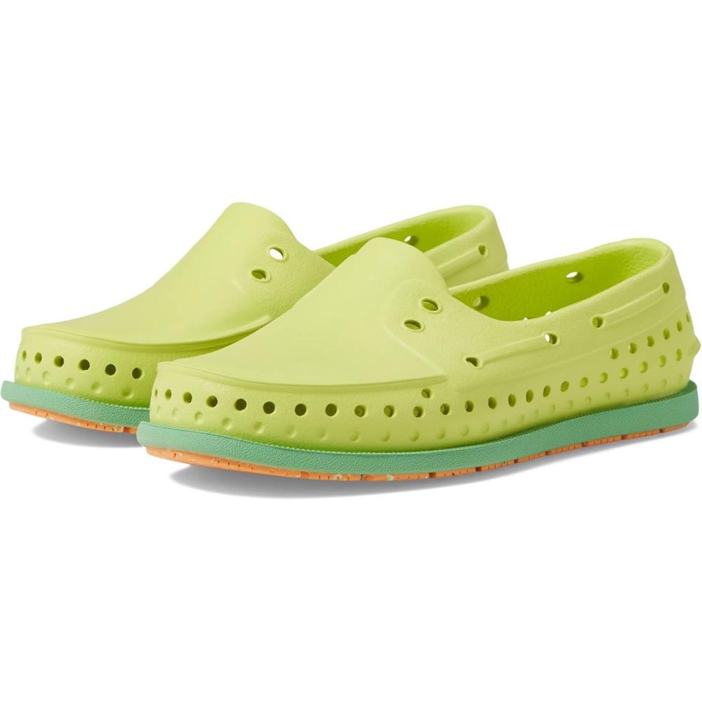 image:imageNative Shoes Kids Howard Sugarlite Sneakers for Toddler Perforated Synthetic Upper with Lining SlipOn Style Comfy and LightweightCelery GreenCandy GreenPapaya Speckle Rubber