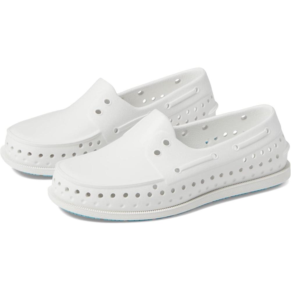 image:imageNative Shoes Kids Howard Sugarlite Sneakers for Toddler Perforated Synthetic Upper with Lining SlipOn Style Comfy and LightweightShell WhiteShell WhiteSurfer Speckle Rubber