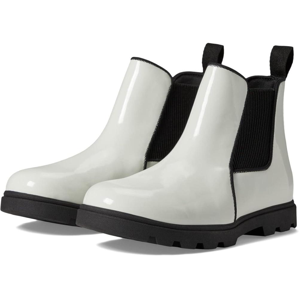image:imageNative Shoes Kids Kensington Treklite Gloss Sneakers for Little Kids Textile Lining PullOn Style and Synthetic OutsoleShell White GlossJiffy Black