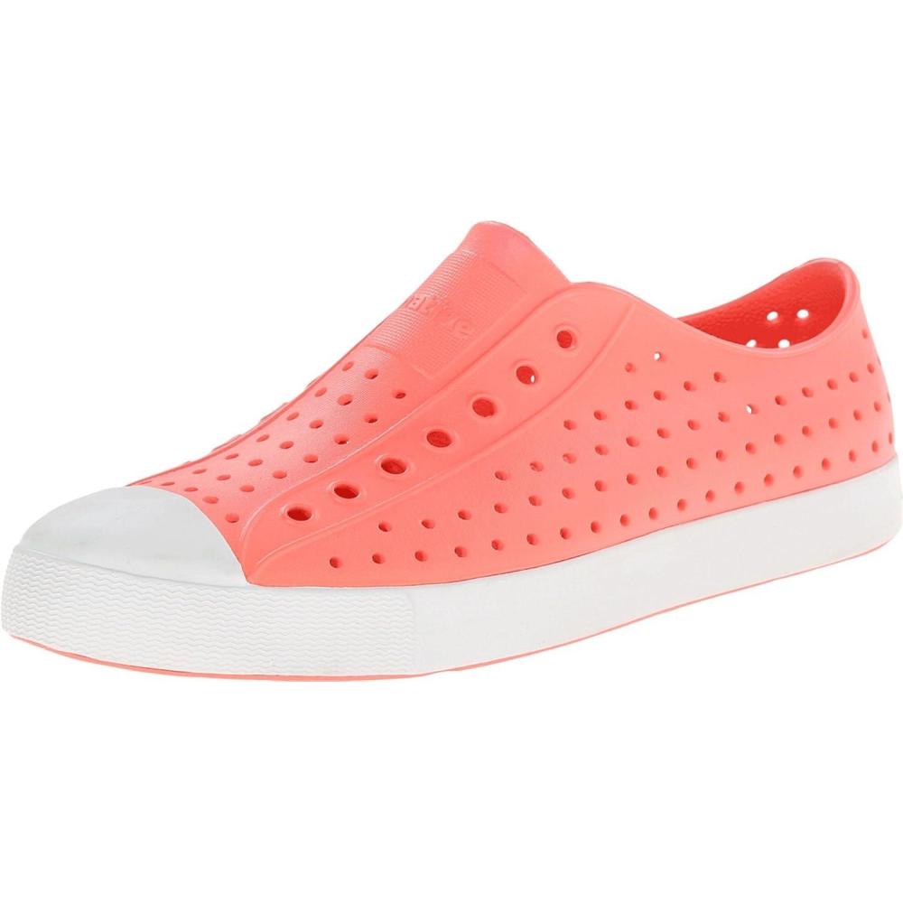image:imageNative Shoes UnisexAdult Jefferson Lightweight Fashion SneakerPopstar OrangeShell White