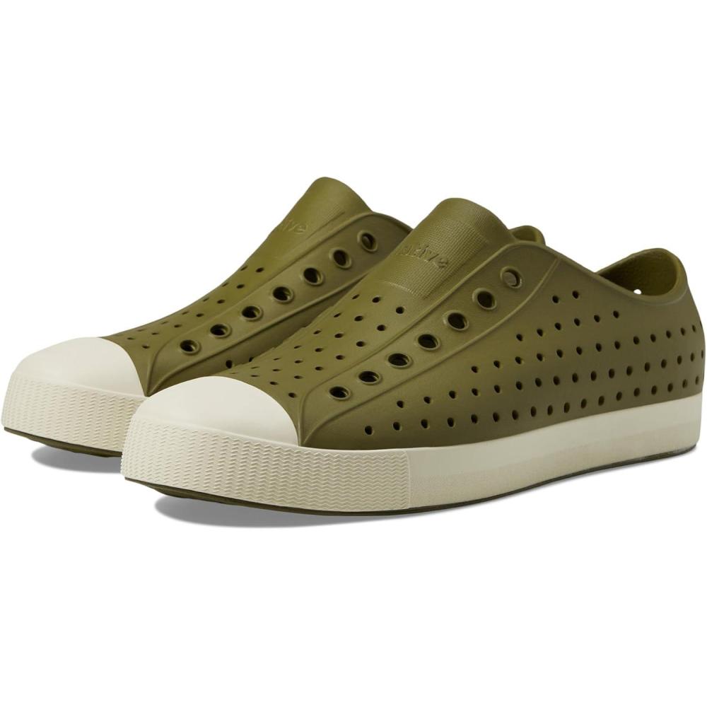 image:imageNative Shoes UnisexAdult Jefferson Lightweight Fashion SneakerRookie GreenBone White