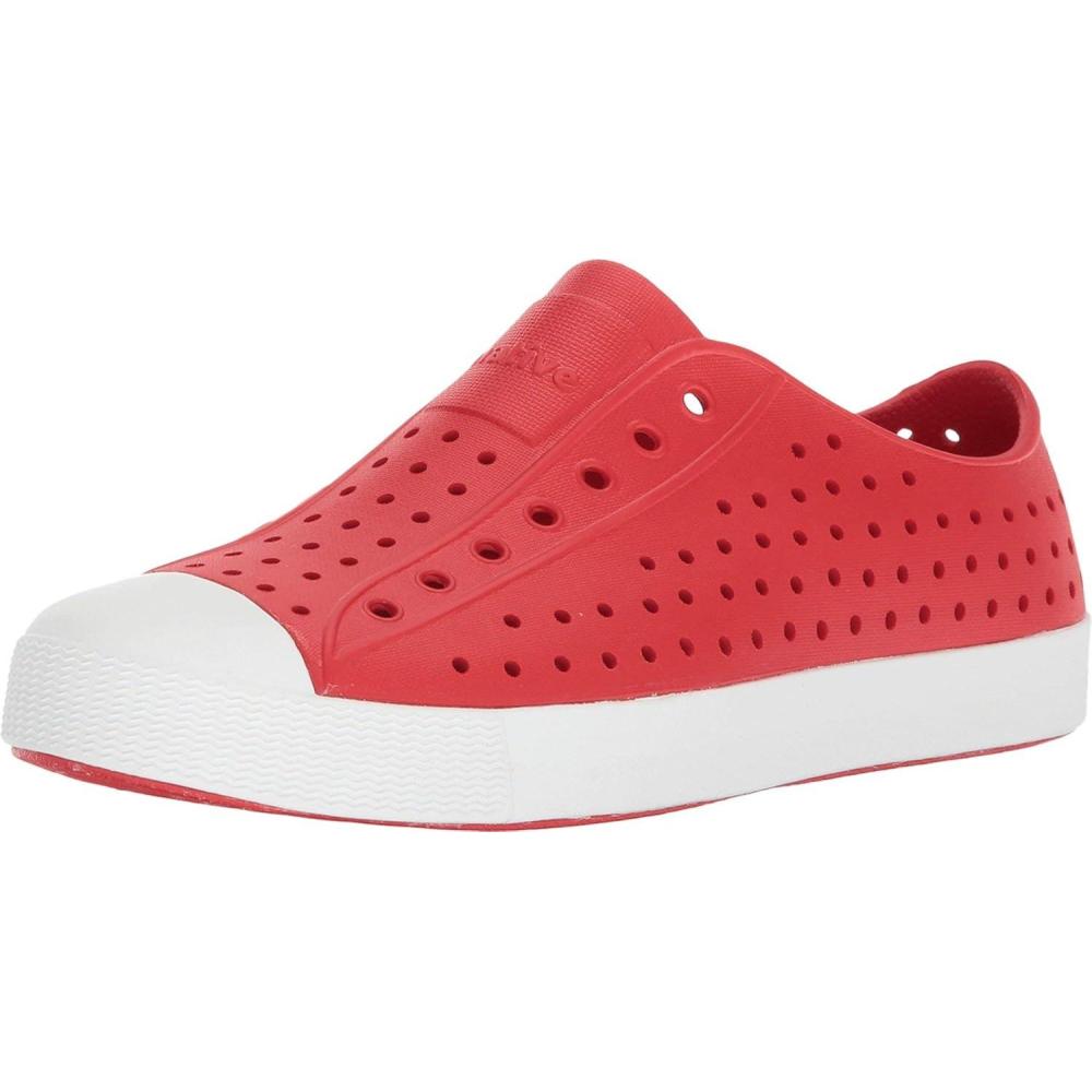image:imageNative Shoes UnisexAdult Jefferson Lightweight Fashion SneakerTorch RedShell White