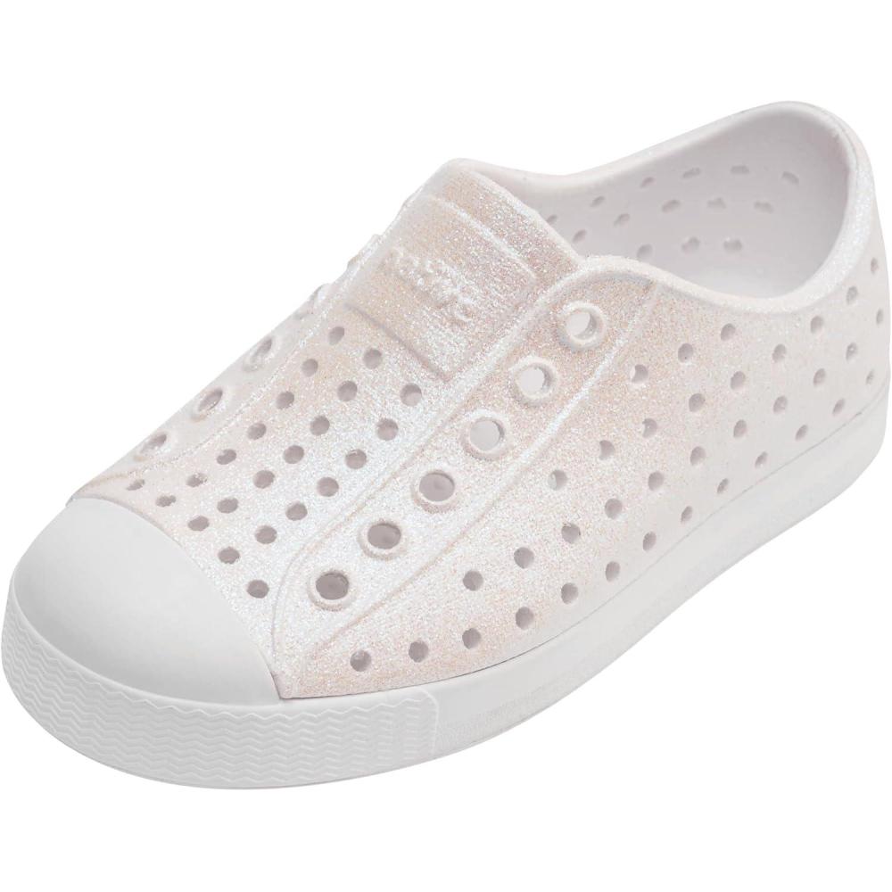 image:imageNative Shoes UnisexChild Jefferson BioBling SneakersShell White BlingShell White