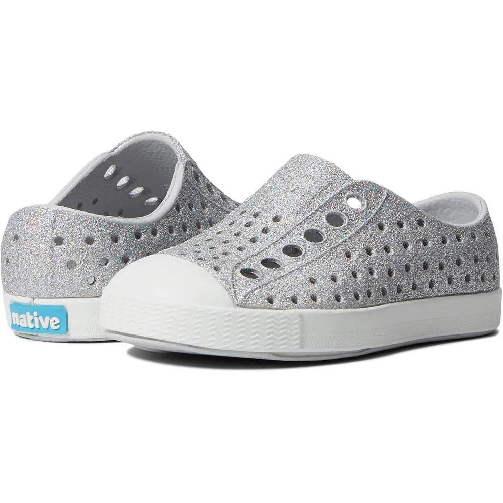 image:imageNative Shoes UnisexChild Jefferson Bling Little KidBig KidDisco BlingShell White