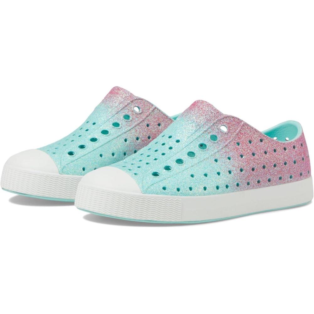 image:imageNative Shoes UnisexChild Jefferson Bling Little KidBig KidHydrangea BlingShell White