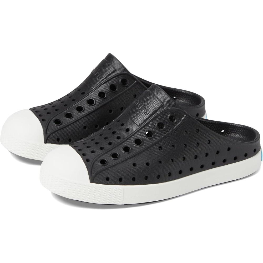 image:imageNative Shoes UnisexChild Jefferson Clog Little KidBig KidJiffy BlackShell White