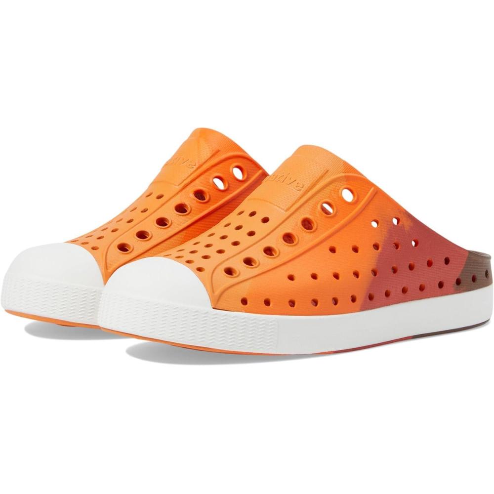 image:imageNative Shoes UnisexChild Jefferson Clog Little KidBig KidSunset Roasted MarbleShell White