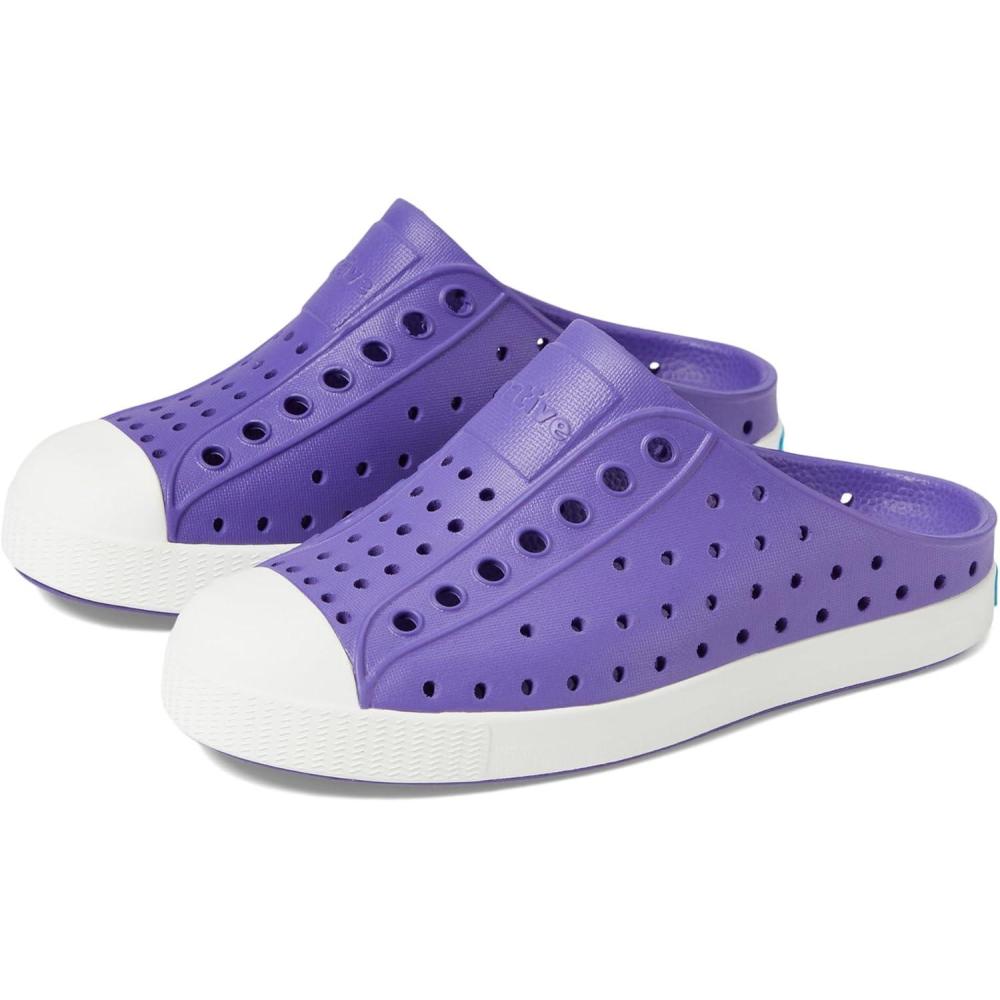 image:imageNative Shoes UnisexChild Jefferson Clog Little KidBig KidUltra VioletShell White