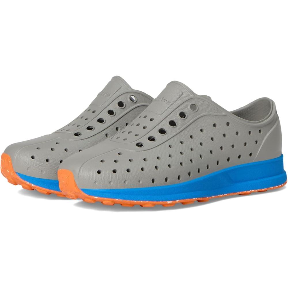 image:imageNative Shoes UnisexChild Robbie SlipOn SneakerPigeon GreyMegamarine BlueSunset Speckle Rubber