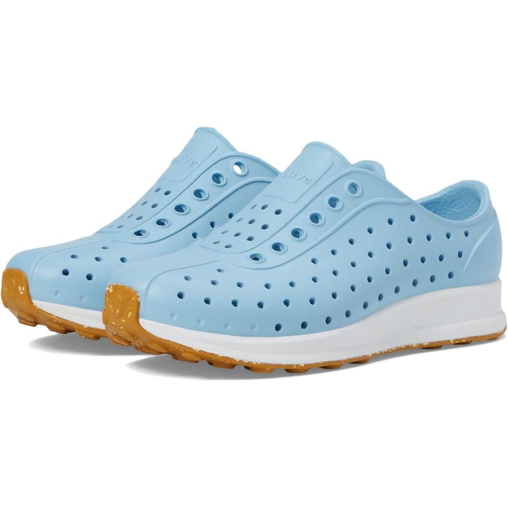 image:imageNative Shoes UnisexChild Robbie SlipOn SneakerSky BlueShell WhiteMash Speckle Rubber