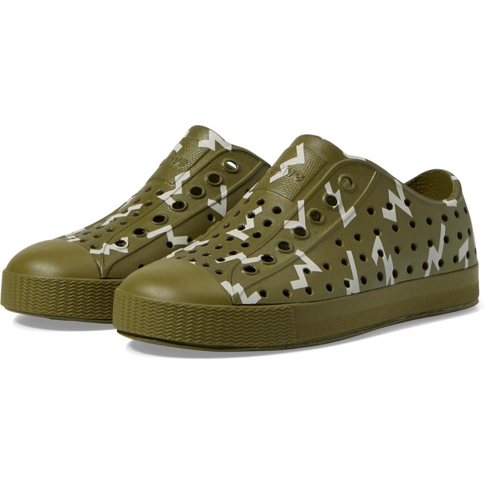 image:imageNative Shoes UnisexKids Jefferson Print SneakersRookie GreenRookie GreenBone White Wiggle