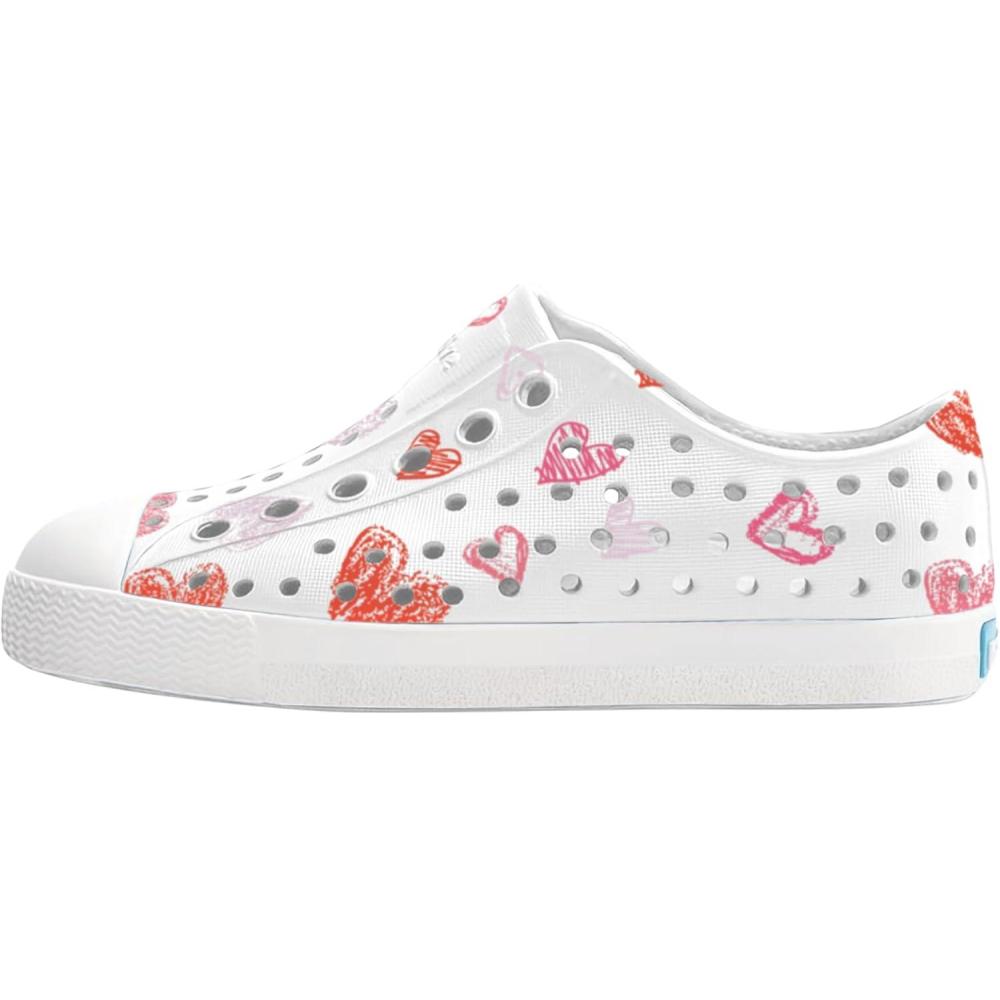 image:imageNative Shoes UnisexKids Jefferson Print SneakersShell WhiteShell WhiteHeart Graffiti
