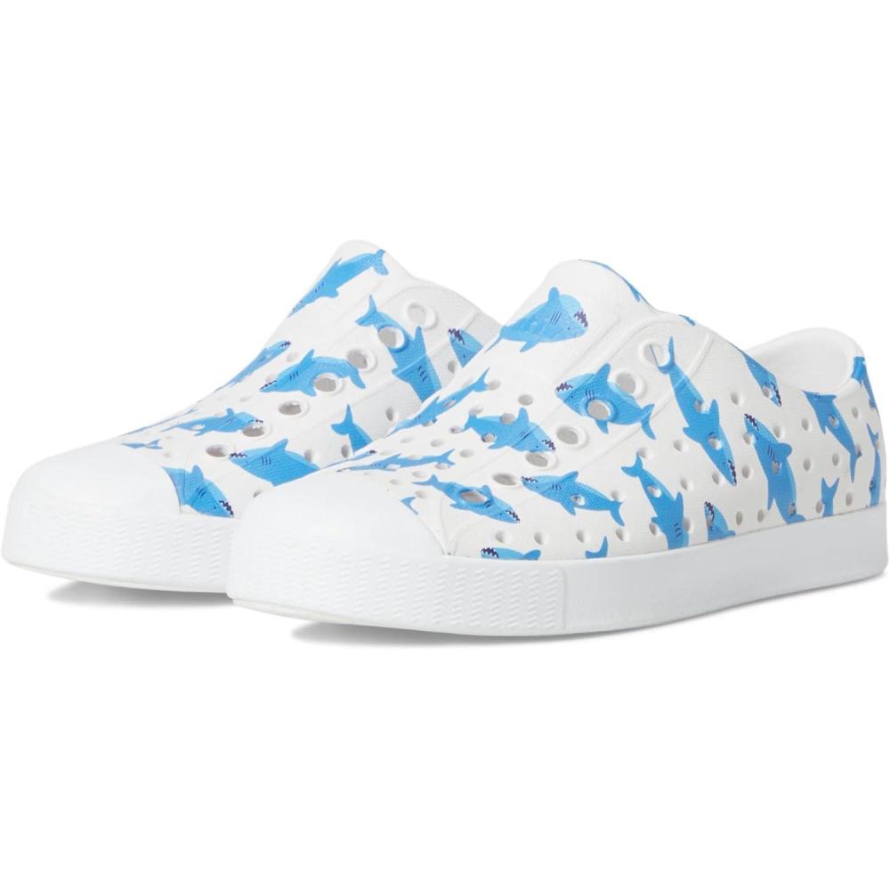 image:imageNative Shoes UnisexKids Jefferson Print SneakersShell WhiteShell WhiteSharks