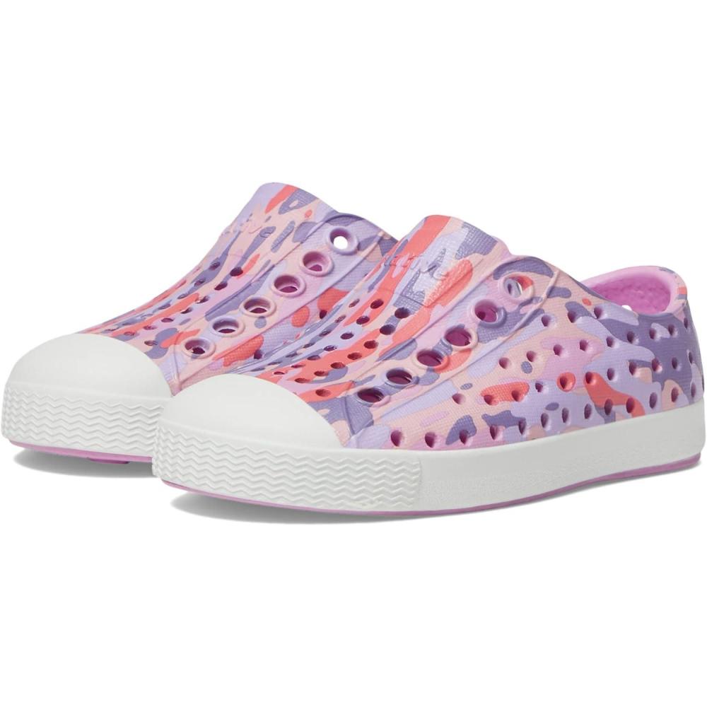 image:imageNative Shoes UnisexKids Jefferson Print SneakersWinterberry PinkShell WhiteHaze Eucamo