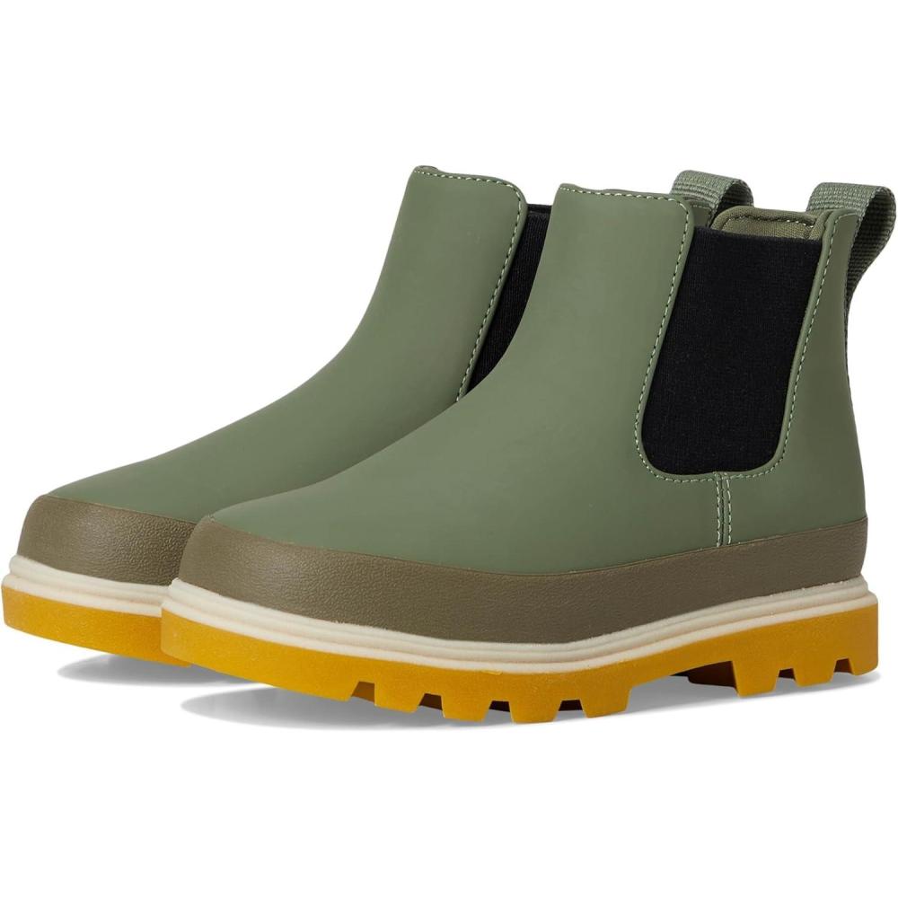 image:imageNative Shoes UnisexKids Kensington Chelsea BootOlivine GreenMash BrownBone White
