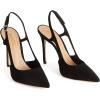SCHUTZ Boris – Heels for Women – Wrapped Stiletto Heel – Leather Outsole – Pointed Toe – Sling Detail Black Nobuck 8.5 M