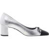 SCHUTZ Women’s Arissa Block Pump(Prata/Black)