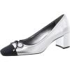 SCHUTZ Women’s Arissa Block Pump(Prata/Black)