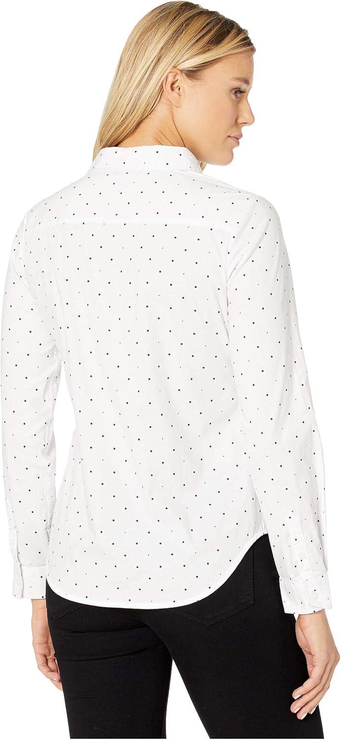 image:imageDOT POPLIN LONG SLEEVE SHIRTOptic White 4973